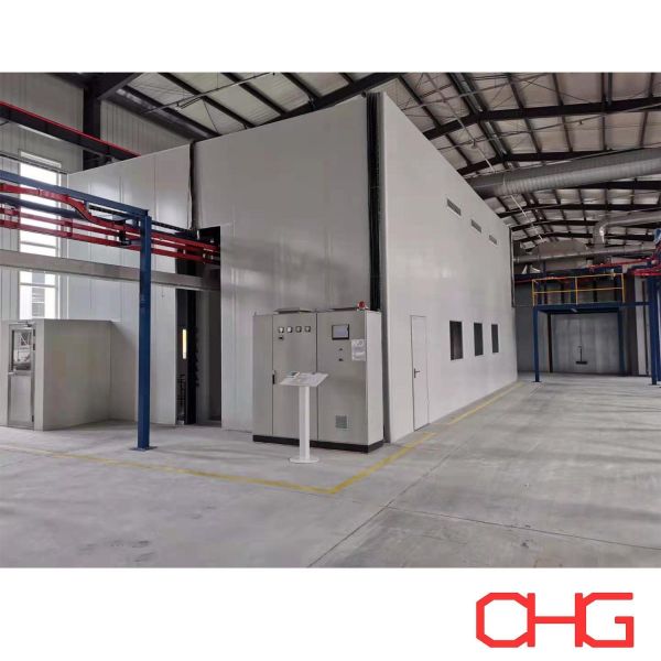 Quality Powder Coating Line for Aluminum Profiles Overhead Conveyor System Customizable Design Suitable for Various Sizes and Shapes wholesale