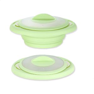 Cheap Nonstick BPA Free 3 In 1 Collapsible Silicone Steam Cooker 1.6L for sale