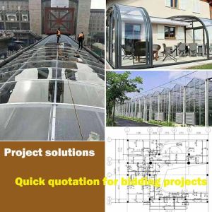 clear Plastic Skylight Polycarbonate Building Materials Swimming Pool Roof