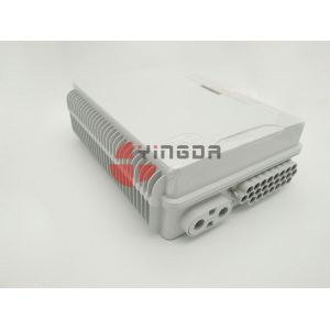 White Plastic Optical Termination Box Outdoor Wall Mount 24 Fibers With Bracket and Keys FAT-24