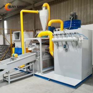 PLC Controlled Cable Wire Recycling Equipment for Waste Wire Crushing and