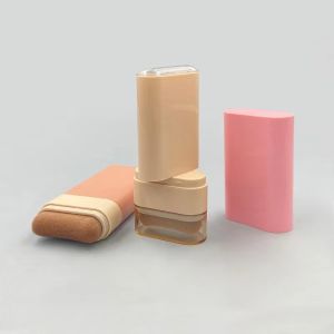 Custom Plastic Blush Stick Container with Silkscreen Print