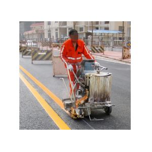 Traffic Pre Heater Hand Push Thermoplastic Road Marking Machine