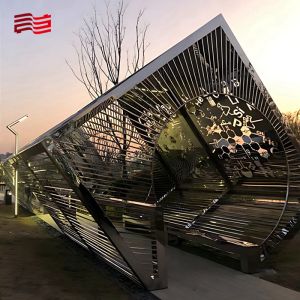 1 Color Print Method Gallery Frame for Large Art Installations in Stainless