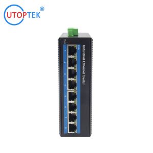 10/100M 8xRJ45 UTP port unmanaged industrial ethernet switch for IP Cameras