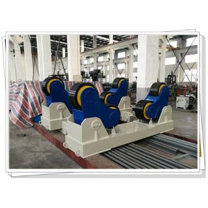 CE ISO 100T SAR Welding Turning Roller Stationary Self Aligning Rotator PU Wheel
