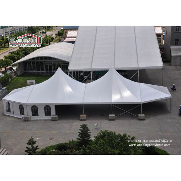 Quality White High Peak Tents Wind Resistant , Custom Party Dome Tent wholesale