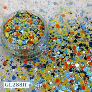 ODM PET Hexagonal Glitter Mix Sequin For Nails Christmas Halloween Craft In Bulk