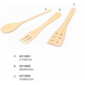 FDA customized/wholesale kitchen wood handle soup scoop With Handle