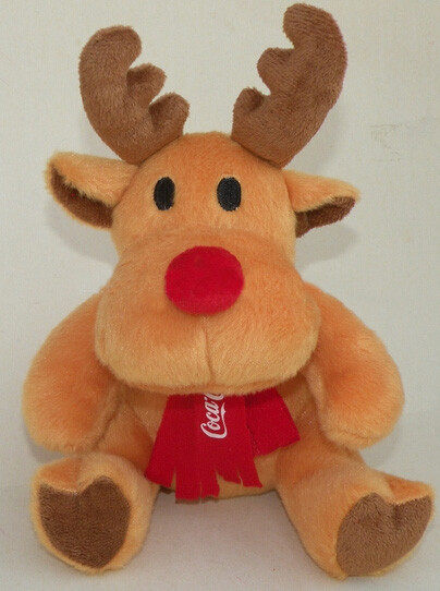 Quality Coca Cola  Moose / Reindeer Stuffed Animal Toys Personalized Plush Toys wholesale