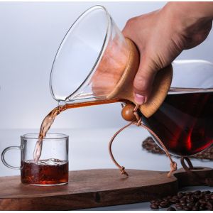 Custom Pour Over Coffee Pot Carafe 1000ml 34oz Coffee Dripper Brewer Pot