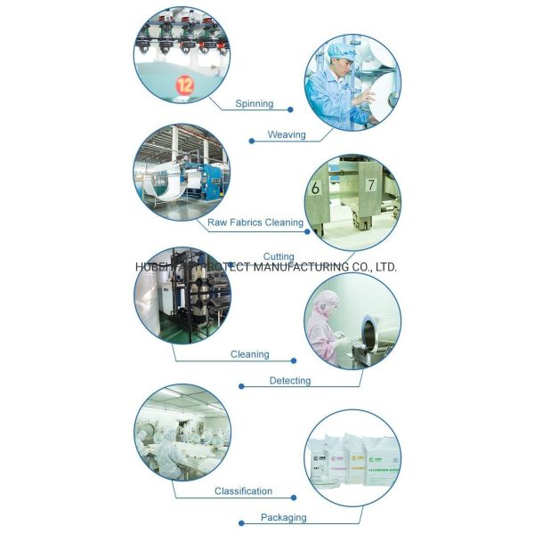 9*9 inch Lint Free Laser Cold Cut 100% Polyester Cleanroom Wiper and Performance