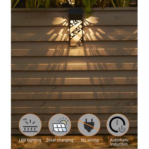 Solar Powered LED Garden Light IP65 Waterproof 500Lux Front Brightness