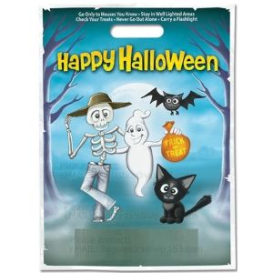 Custom Design Logo Printing PE Cheap Die Cut Patch Handle / Biodegradable