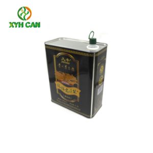 Rectangular Tin Containers Eco-Friendly Food Grade 5l Olive Oil Printed Tin