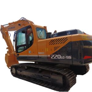 Used Hyundai 220LC-9S Excavator with 1.22M³ Bucket Capacity and Low Working