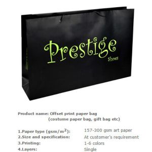 Low Cost Ribbon Handle Gift Carrier Custom Made Design Logo Print Luxury