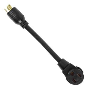 Cheap STW 10-AWG 3-Prong Female RV Extension Cable Nema L6-30p to 6-50r Socket Welder Adapter Heavy Duty Cable 3X8/10/12/14/16AWG for sale