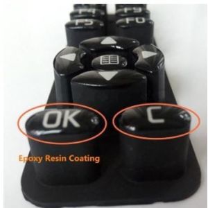 OEM Waterproof Epoxy Coated Custom Silicone Rubber Keypads