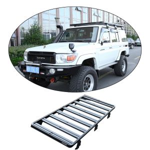 Toyota Land Cruiser LC76 Roof Rack Basket with Power Coating Aluminum Alloy