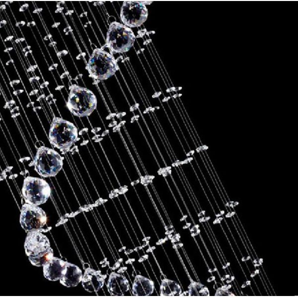 Modern LED K9 Crystal Chandelier villa luxury Crystal large pendant light(WH-NC-18)