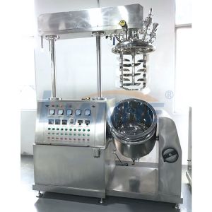 150L Hydraulic Lifting Vacuum Emulsifier Mixer Bottom Homogenizer SUS316L