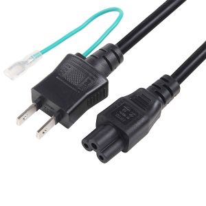 12A 125V Japan Power Cord PSE To C13 Plug Black With Ground Wire