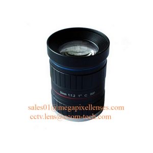 1" 20mm F1.2 8Megapixel C Mount Manual IRIS Low Distortion ITS Lens, 20mm