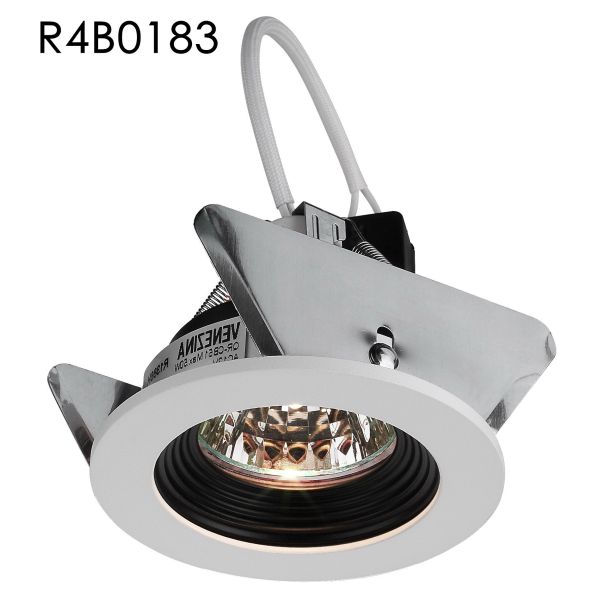 Quality MR16 Aluminum White Round Trim Cut out 70MM Halogen Spot Downlights Build-in Gu5.3 Ceramic lamp Base wholesale
