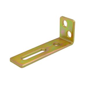 Nylon guide roller bracket NRB01, Material steel, zinc plating color