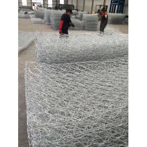 Silver Galvanized Steel Wire Gabion Box 1m - 2m Width