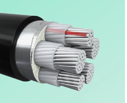 XLPE PVC Armored Core Cable Aluminum Material Black Color 240mm2