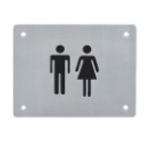 Blind Touch Recognition Sign Braille Toilet Signs For Hotel