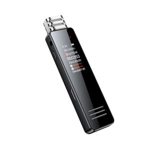 Professional 8GB 1536kbps Multi-function Type-C LCD Digital Voice Recorder