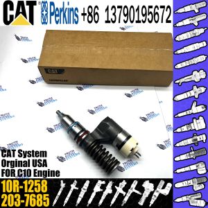 Caterpillar C10 Engine Excavator Common Rail Fuel Injectors 161-1785 203-7685