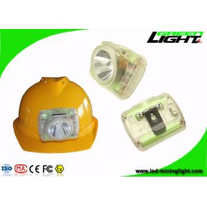 15000 Lux Mining Cap Lights PC ABS Material OLED Screen With Transparent Body