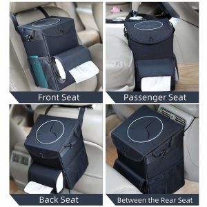 Auto Accessories Car Garbage Can with Car Liner Removable Storage Bag and Wet