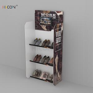 3-Tiers Custom White Acrylic Shoe Storage Display Rack with LCD Screen