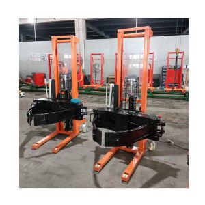 Cheap 325kg 1600mm Manual Hydraulic Paper Roll Stacker with adjustable clamp range 400-1250mm for Warehouses for sale