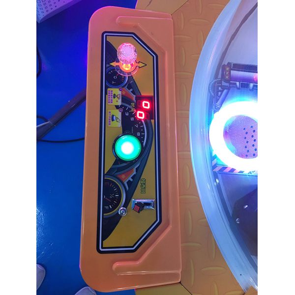 Construction Theme Game Machine For Kids / Crane Claw Machine 4 Player