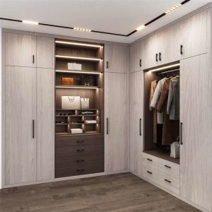 CORDIAL Built In Modern Customized Wardrobe With LED Light