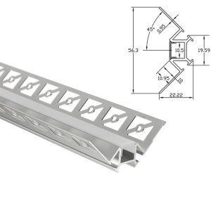 China LED Light Bar Diffuser Cover Anodized General Aluminum Frame Extrusions on sale
