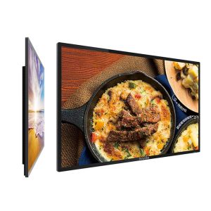 Remote Control 47-65 Inch Wall Mounted LCD Digital Signage Advertising Screen