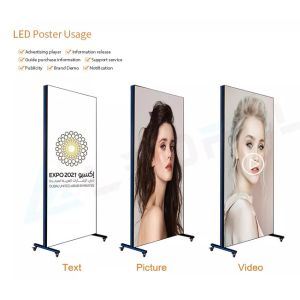 Indoor P1.8 P2 P2.5 Digital Advertising LED Poster Mirror Display Screen led
