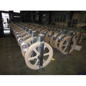 Wire Stringing Equipment Five 822mm Wheels Transmission Line Construction