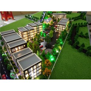 China London residential house scale physical 3d model with led lighting on sale