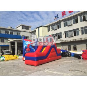Customized Size Spiderman Inflatable Combo Jumping Castle With Slide For Zoo
