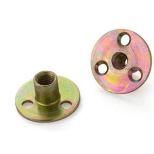 M2 M4 M6 CLASS 10.9 12.9 Metal Three Hole Flange Nut Yellow Zinc Mild Steel Q215
