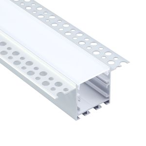 Plasterboard Flush Mounted Aluminium Led Profile For Architectural Gypsum