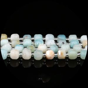 Natural Assorted Multicolor Gemstone Beads Cube Square Amethyst Loose Strands